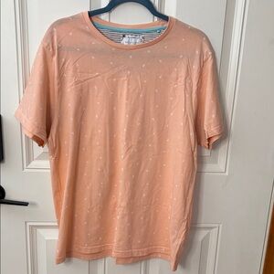 EUC Men’s Denim & Flower Soft Peach Short-Sleeve Crewneck Tee with Micro Print